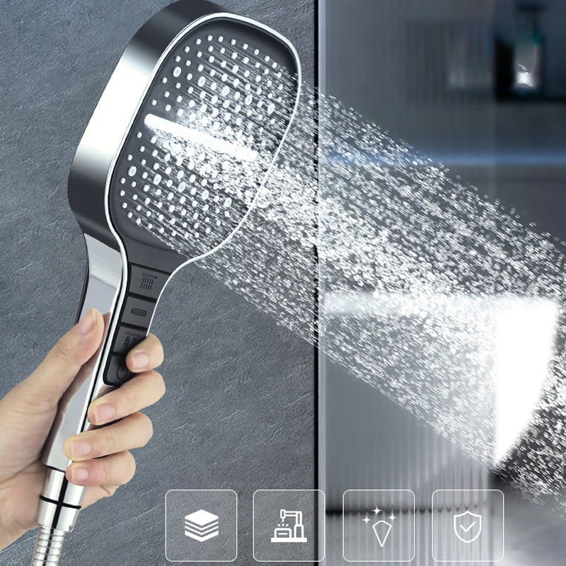 Luxury Square Handheld Shower Head - Enhance Your Shower Experience
